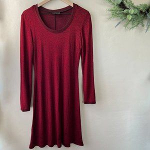 Vintage Connected Apparel Red Romantic Goth Long Sleeve Dress